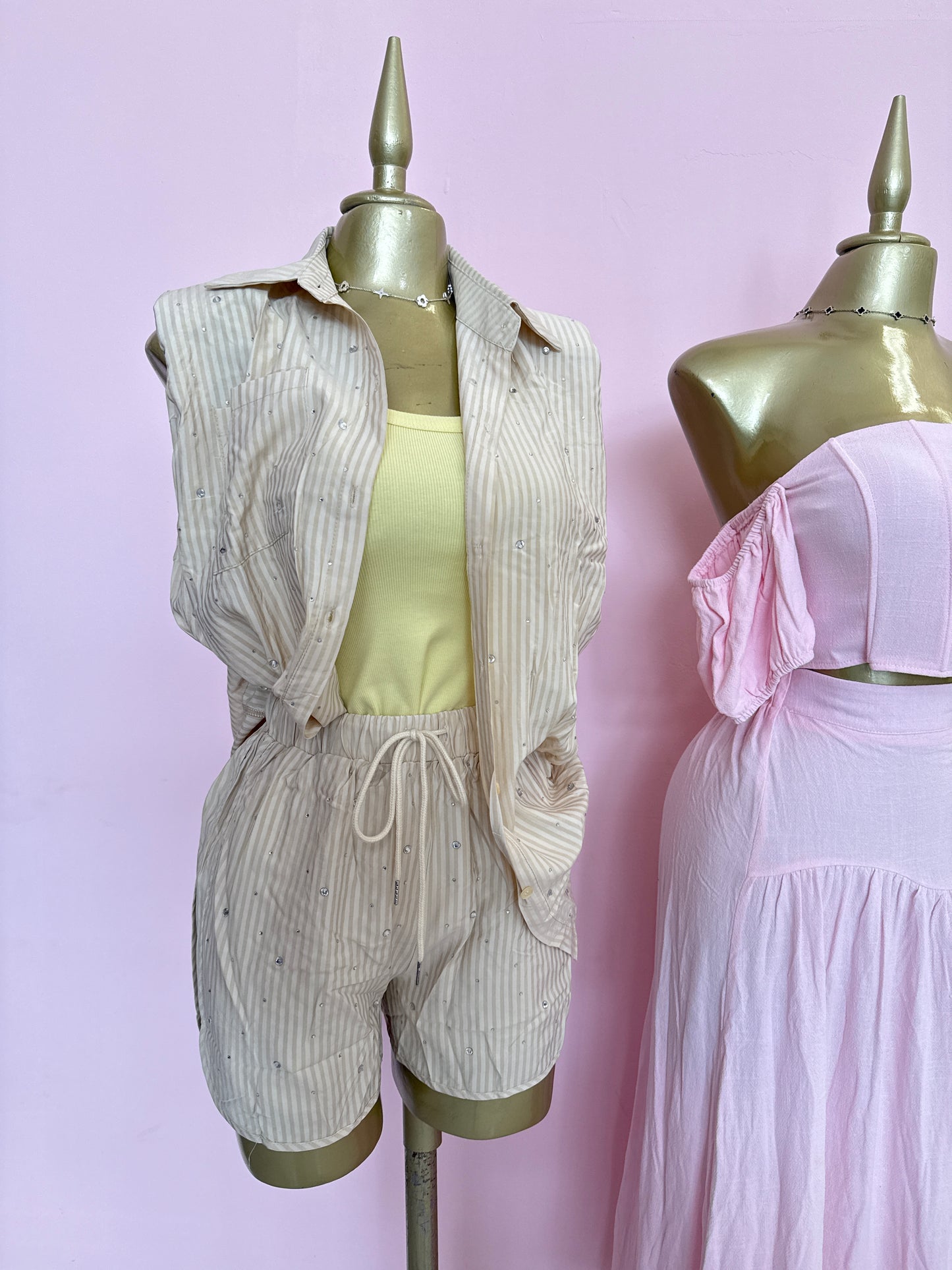 Rhinestone Oversized 2pc Set