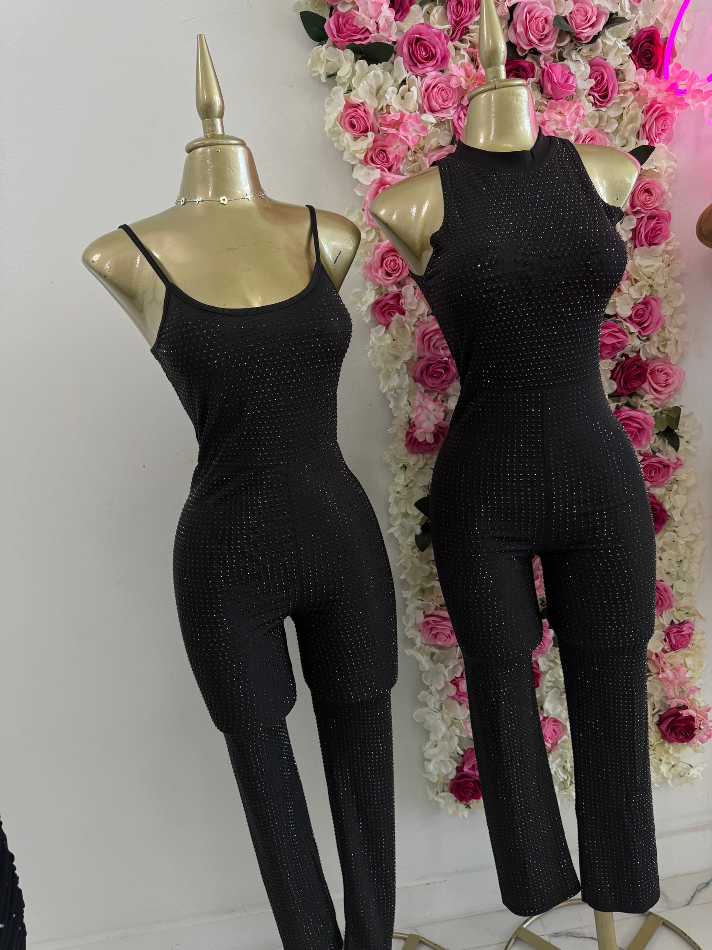 Rhinestone Jumpsuit THIN strap