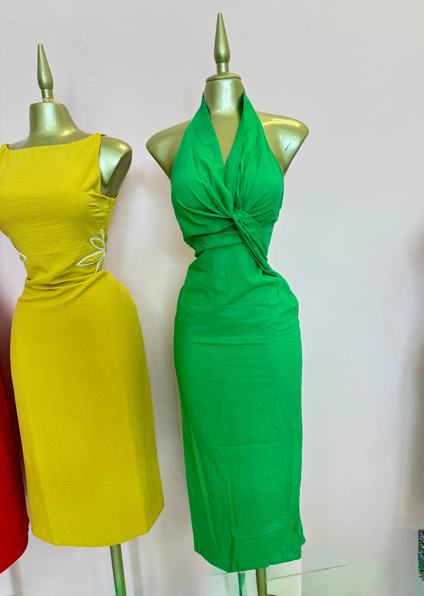 Green Halter Dress