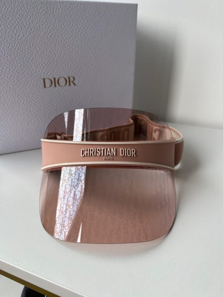 Dior Oblique Logo Mirror Visor in Pink