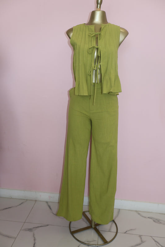Lime Woven Set