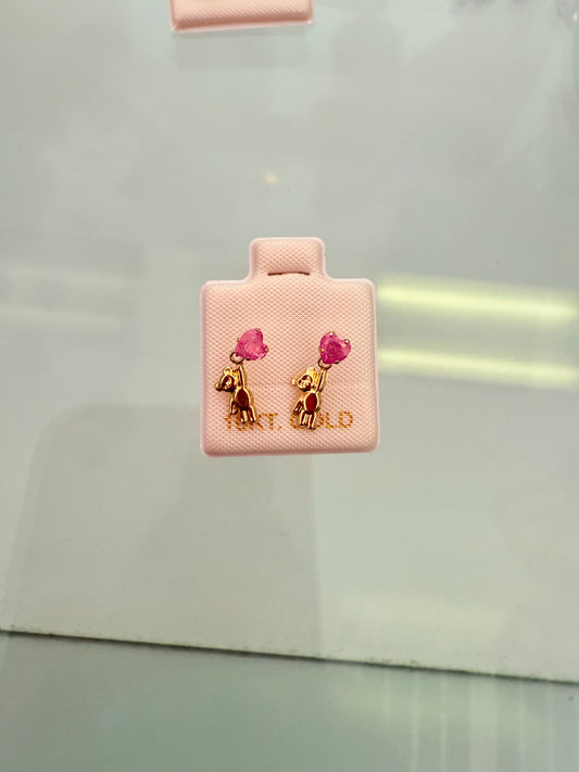 Ositos corazón ice oro 10K