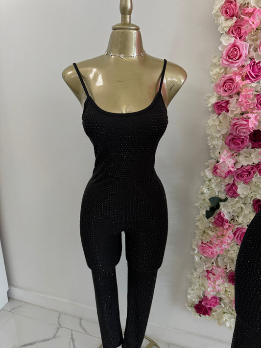 Rhinestone Jumpsuit THIN strap
