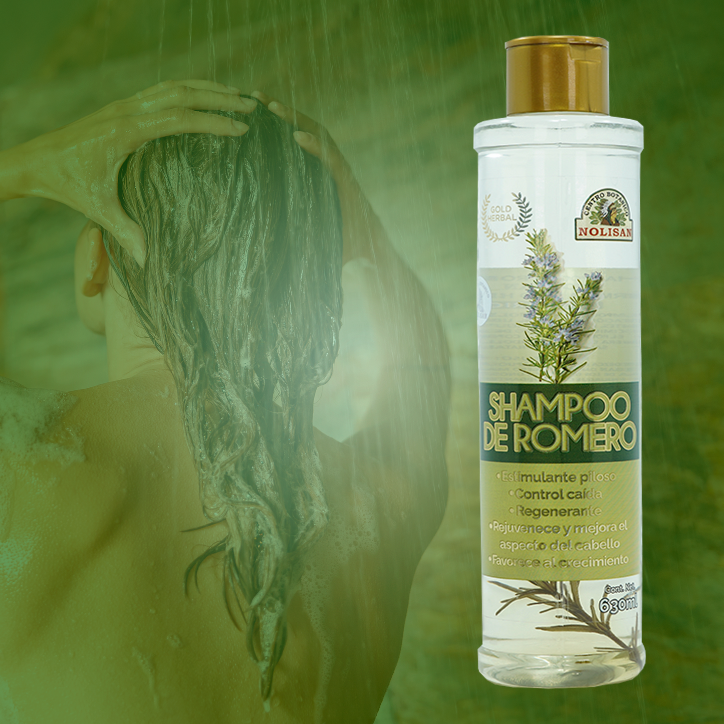 Shampoo de romero + minoxidil