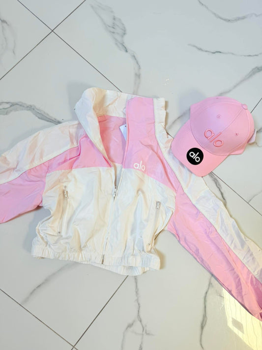 Pink Windbreaker Jacket