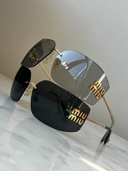 MIU MIU MU54YS SUNGLASSES IN DARK GREY