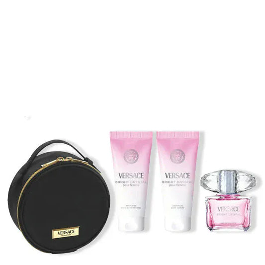 VERSACE BRIGHT CRYSTAL (WITH ROUND MAKEUP CASE)